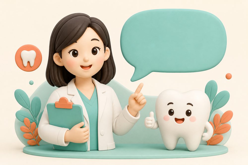 라이나치아보험 자주 묻는 질문 상담 일러스트